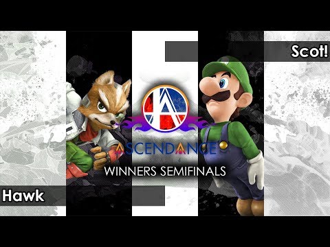 Smash 4: Hawk (Fox) V Sinai | Scot! (Luigi) - Ascendance 84 Tournament SSB4