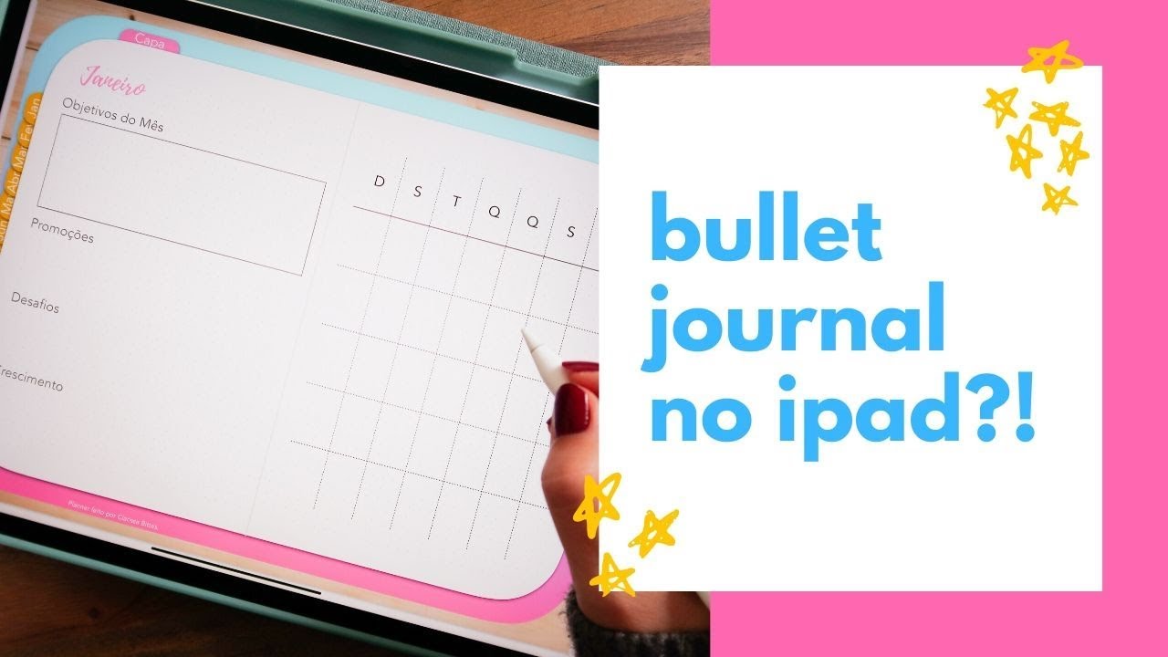 como criar um bullet journal digital | GoodNotes | Clarissa Bittes