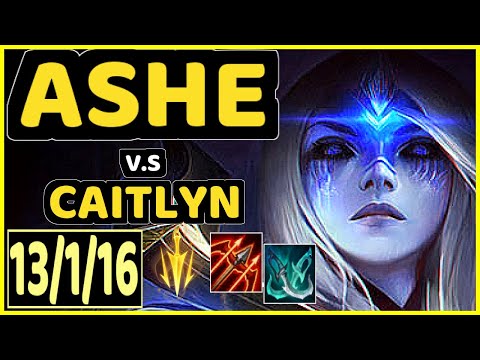 SEDRION (ASHE) vs CAITLYN - 13/1/16 KDA BOTTOM ADC CHALLENGER GAMEPLAY - EUW