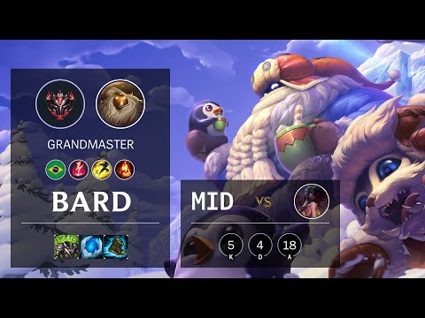 Bard Mid vs Akali - BR Grandmaster Patch 10.15