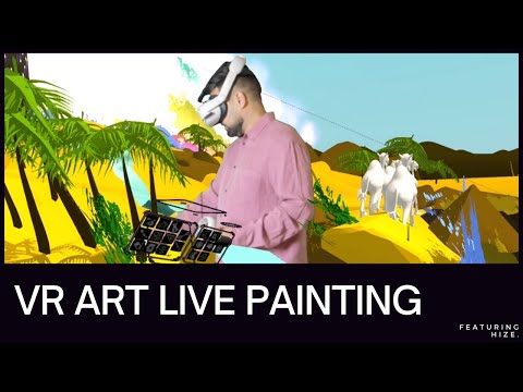 LIVE VR ART WITH OPEN BRUSH FOR EVENTS