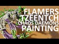 Painting Chaos Daemons - Flamers of Tzeentch (The ...