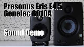 Video thumbnail for Genelec 8010A (Genelec G One) vs Presonus Eris E4.5  ||  Sound Demo w/ Bass Test by DSAUDIO.review