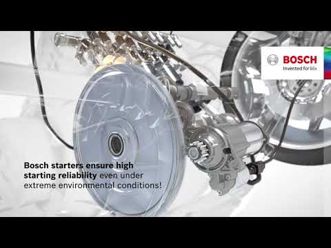 Bosch premium Starters: Built for extreme heat, cold and high demand.
