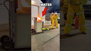 Never Pour Water on a Grease Fire!😳😱