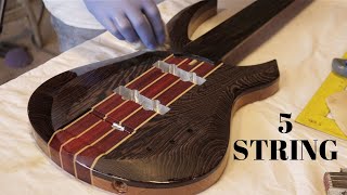 Video thumbnail for Making a 5 String Padouk-Wenge-Oak Bass by lignum