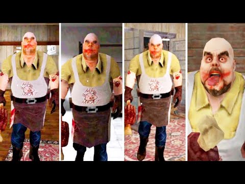 Mr Meat's Grunt Evolution | Mr Meat 1.2 Vs Mr Meat 1.3 Vs Mr Meat 1.9 Vs Mr Meat 2