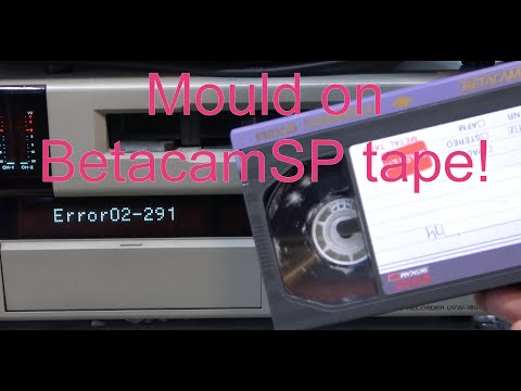 Oh no! Mould on a BetacamSP tape! What can be done?