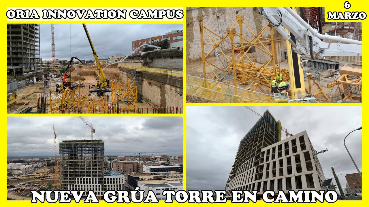 🚧 NUEVA GRÚA TORRE EN CAMINO PARA EL EDIFICIO DE COLIVING | ORIA INNOVATION CAMPUS | 6 MARZO 2025 🚧
