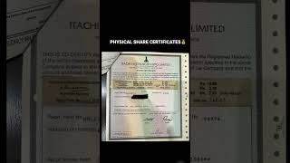 PHYSICAL SHARE CERTIFICATES