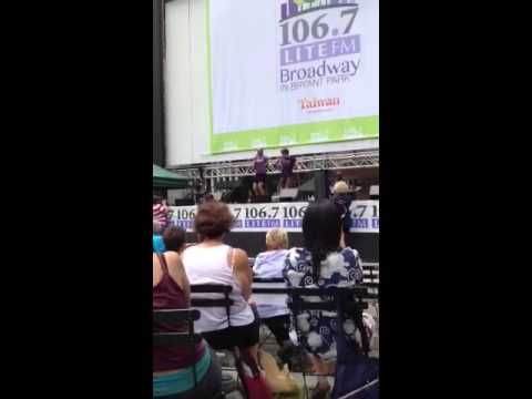 On the Right Track - Broadway in Bryant Park 07.11.2013 - Erik Altemus and Stephanie Pope