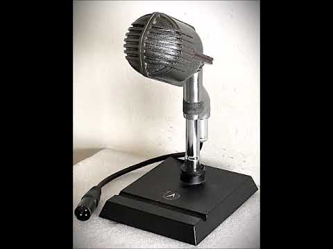 Vintage 1940's SHURE 708A "Stratoliner" Microphone , working w/stand & cable image 11