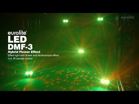 LED DMF-3 Hybrid, paprskový efekt s RGBA storobskopem