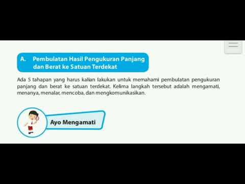 Matematika Kelas 4 || Pembulatan Pengukuran Panjang dan Berat