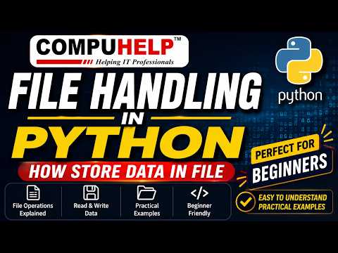 File Handling In Python Read Write Append Create Files Python Tutorial 2026 Compuhelp