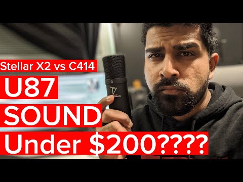 C414 vs Stellar X2 Mic Shootout: U87 Sound for less than $200?!