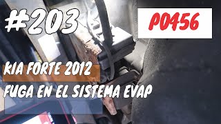 P0456 fuga del sistema EVAP Kia forte 2012