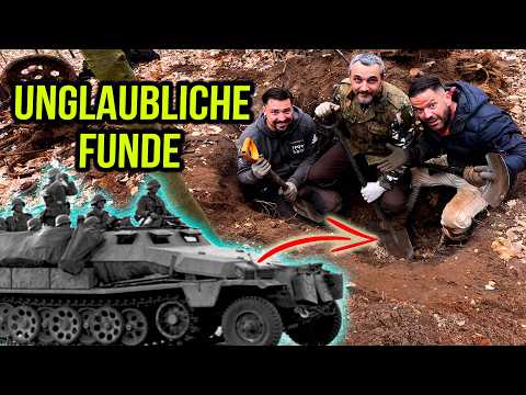 Vergrabener Panzer aus dem zweiten Weltkrieg - mit dem Metalldetektor an der Ostfront