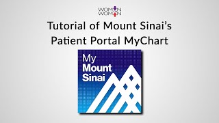 Mount Sinai Patient Portal MyChart