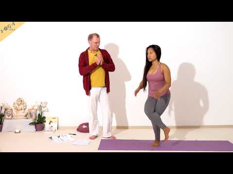 Adler Fußvariationen Garudasana - Yoga Asana Lexikon