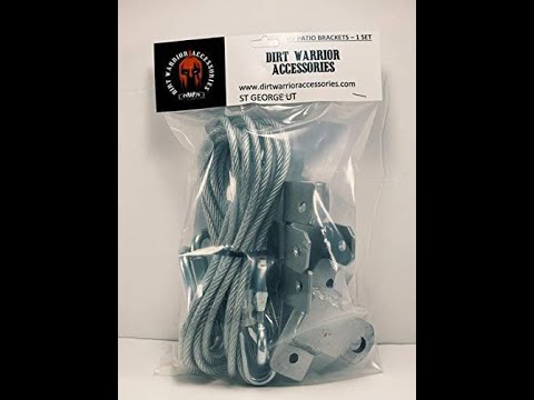 DIRT WARRIOR ACCESSORIES RV Patio Conversion Kit Installation Video
