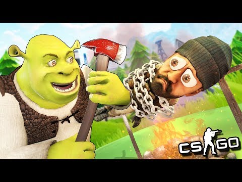 ОТВАЛИ ШРЕК, НЕ ЕШЬ МЕНЯ! ОН ХОЧЕТ СДЕЛАТЬ ИЗ МЕНЯ ШАШЛЫК! ПОГОНЯ ОТ ПСИХА - МАНЬЯК CS:GO
