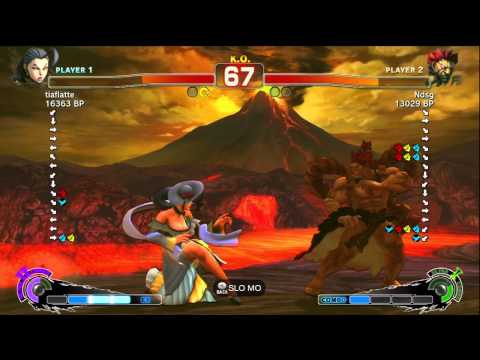Fujino [Akuma] vs tiaflatte [Rose] SSF4 Japanese Online Ranked Matches - TRUE-HD