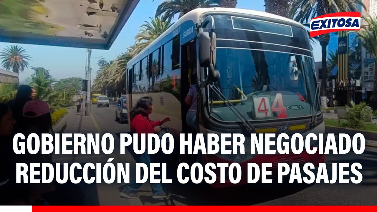 🔴🔵 Gobierno pudo haber negociado con transportistas la reducción del costo de pasajes