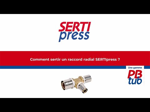 Comment sertir un raccord type radial SERTIpress sur un tube PER ? - format vidéo