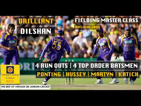 Brilliant Dilshan ran out Ponting, Martyn, Hussey and Katich in VB series final 2006
