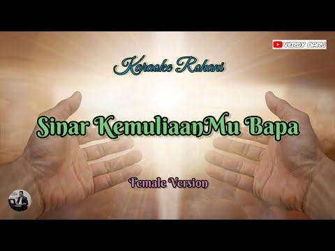 Sinar KemuliaanMu Bapa - Karaoke || Female Version (Piano Cover)