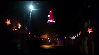 preview picture of video 'Decorated Agashi Road Virar During Christmas - Mumbai Suburbs'