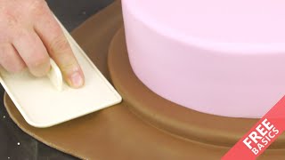 How to ice a cake board - FREE tutorial - CakeFlix