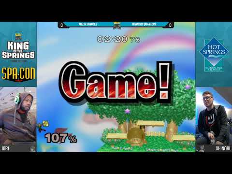 KotS 3 SSBM - Iori (Peach) Vs. Shinobi (Fox) - Winners Quarters