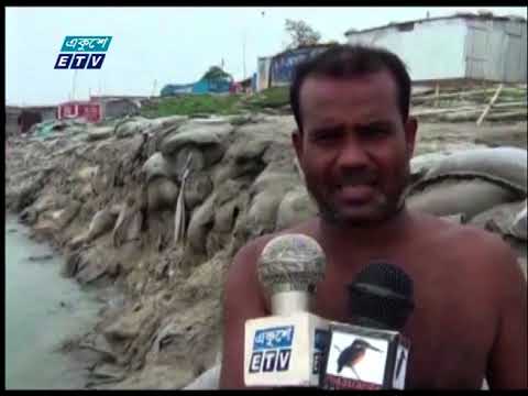 দেশের গুরুত্বপূর্ণ ফেরিঘাট পাটুরিয়ায় তীব্র নদী ভাঙ্গন দেখা দিয়েছে