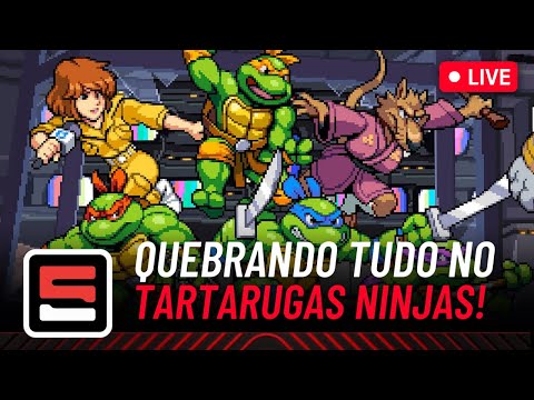 NOVO JOGO DAS TARTARUGAS NINJAS! Gameplay de 6 pessoas com RK Play, Canal Nerdice e Rádio GameFM