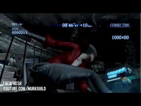 Resident Evil 6 - Mercenaries Solo #8 - Catacombs - 150 Combo - Ada - 1151k S Rank