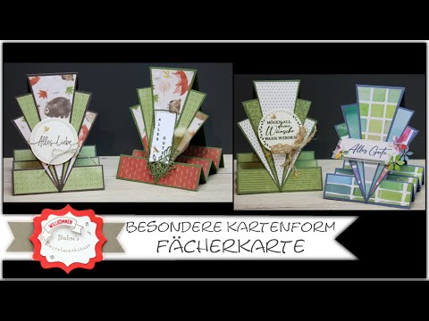 Besondere Kartenform - Fächerkarte - Geburtstag - Accordion fan fold card - Stampin'Up! - Anleitung
