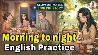 Morning to Night English Practice । Easy Daily Life and Routines in English