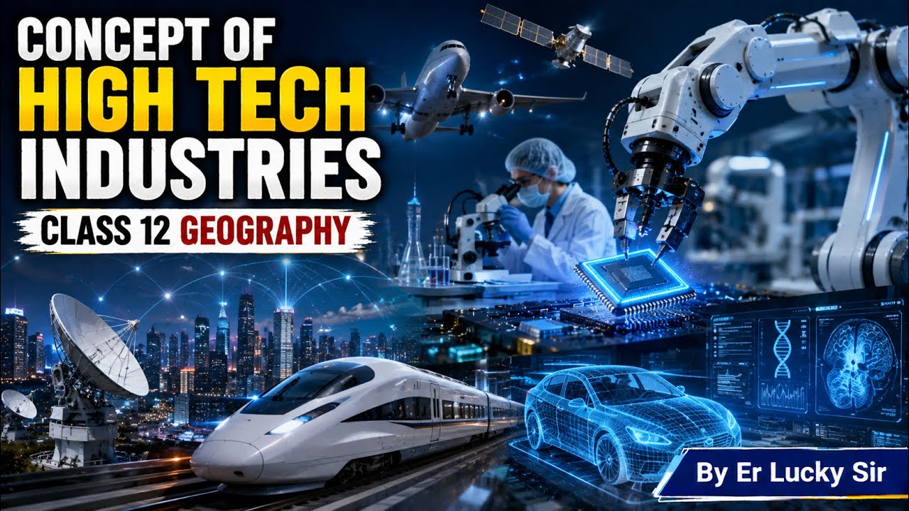 Concept of High technology Industry   - Class 12 Geography