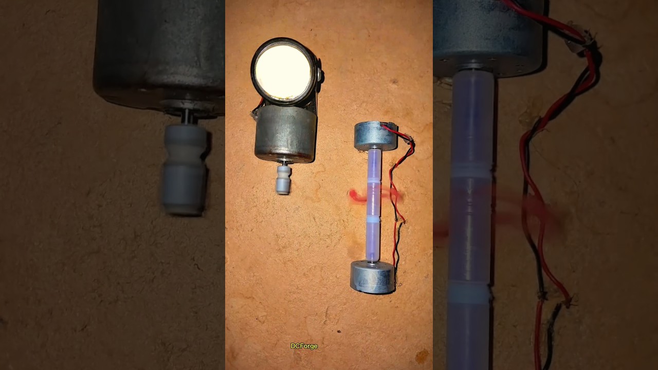 Two Bike Fog Light Powered Mini Dynamo Free Energy Generator • DC Motor