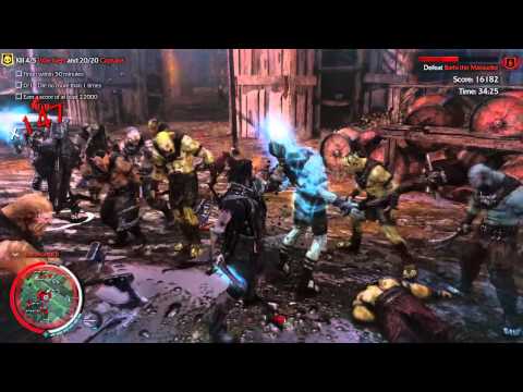 Middle Earth Shadow Of Mordor Epic Battle (404 Hit Combo)!