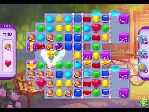 HomeScapes Level 8026 no boosters (17 moves)