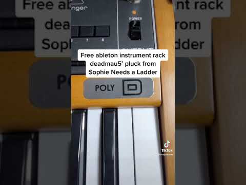 Free Ableton Instrument Rack: deadmau5' pluck from Sofie Needs a Ladder🎛🎹 #Shorts
