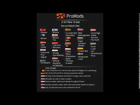 [Promods]Promods 2.5 Cities List (Official List)