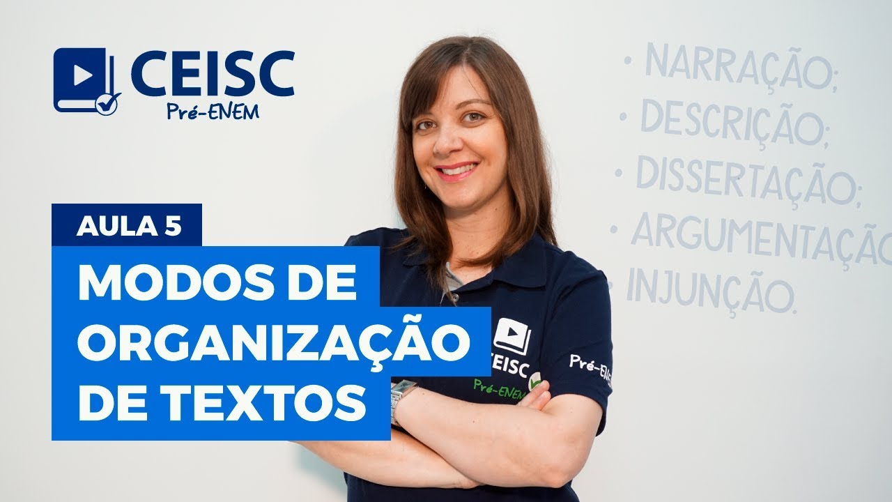 Modos de organização de textos - Prof. Ana Paula Porto (Aula 05)