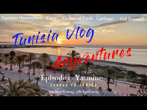 チュニジア Vlog - エピソード 1 ヤスミン ハマメット 1 日目 - 2023 年 3 月 31 日 #tunisia #yasmine #familytravel