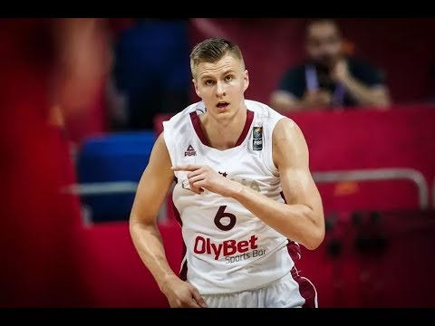 波尔津吉斯国家队高光集锦  Kristaps Porzingis Highlights in Team  Latvia