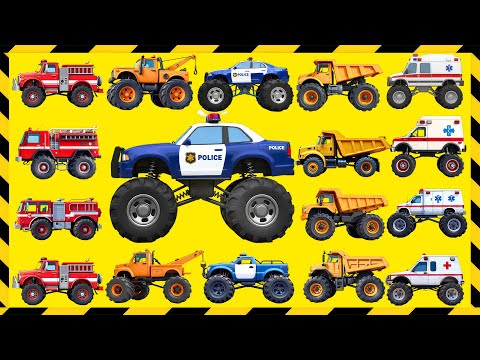 Monster Heroes: Rescue Wheels! -Truck Team Go!🚑 + More Nursery Rhymes & Kids Songs
