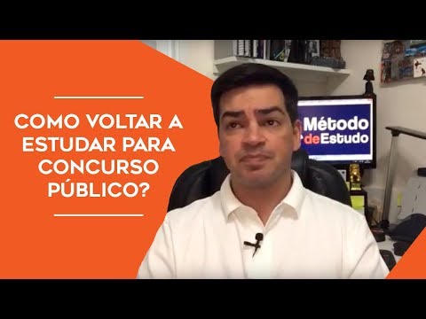 Como voltar a estudar para concurso público após um tempo parado?